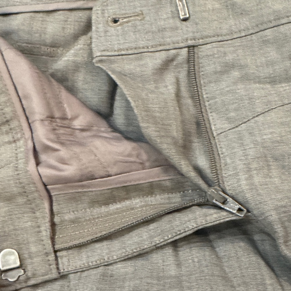 Theory Women's Gray cuffed Ankle Pants - Picture 4 of 12